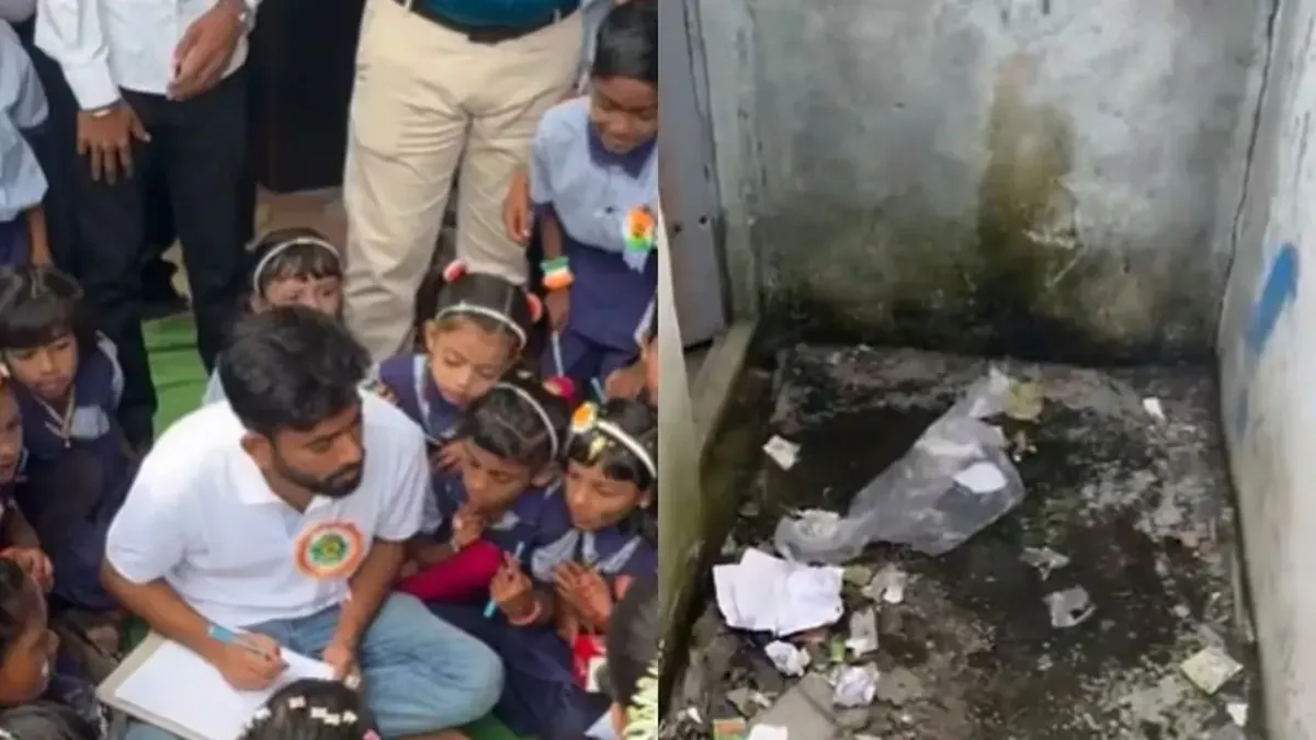 নিজ গ্রামের স্কুলের টয়লেট পরিদর্শনে গেলেন ভারতের জেন-জি আন্দোলনের নেতা, ক্ষোভ প্রকাশ