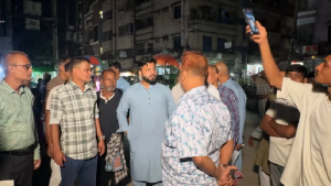 মধ্যরাতে সরেজমিনে এলাকা পরিদর্শন করেছেন ইশরাক