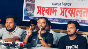 আমাদের এক কর্মীর পায়ের রগ কেটে দিয়েছে জামায়াত-শিবির: গণঅধিকার পরিষদ