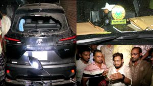সিরাজগঞ্জ-৩ আসনের এমপি গাড়ি ভাঙচুর: ১৫ জনের নামে মামলা