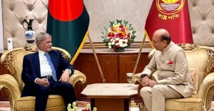রাষ্ট্রপতির সঙ্গে ভারতীয় হাইকমিশনারের সাক্ষাৎ