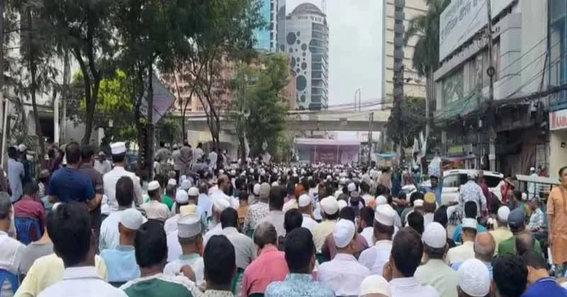 শাপলা চত্বর থেকে জামায়াত জোটের লংমার্চ শুরু