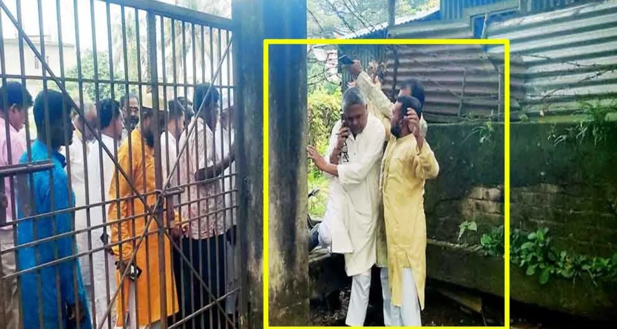 স্বাস্থ্যকেন্দ্রে গিয়ে এমপি দেখেন প্রধান ফটকে ঝুলছে তালা, বেড়া টপকে ভেতরে ঢুকে যা দেখে অবাক